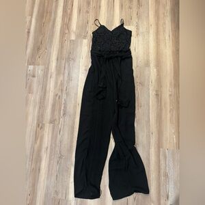Black Lace Jumpsuit